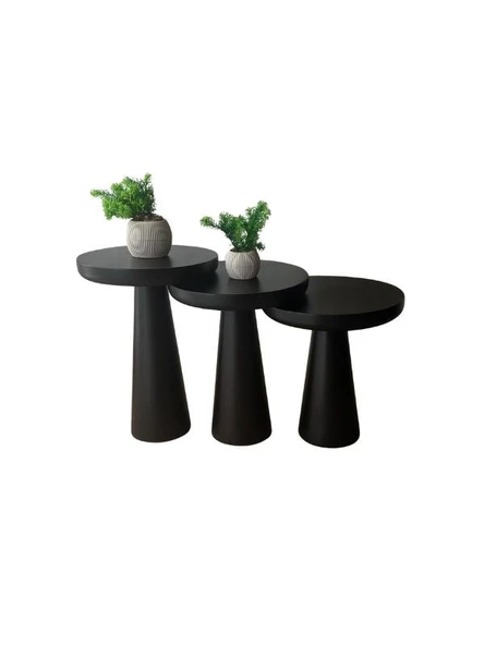 Mushroom 3'lü Zigon Sehpa - Resim 10