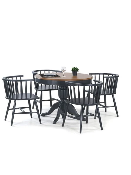 Montclair Baba Ayak Sabit Masa 120x120 - Resim 5