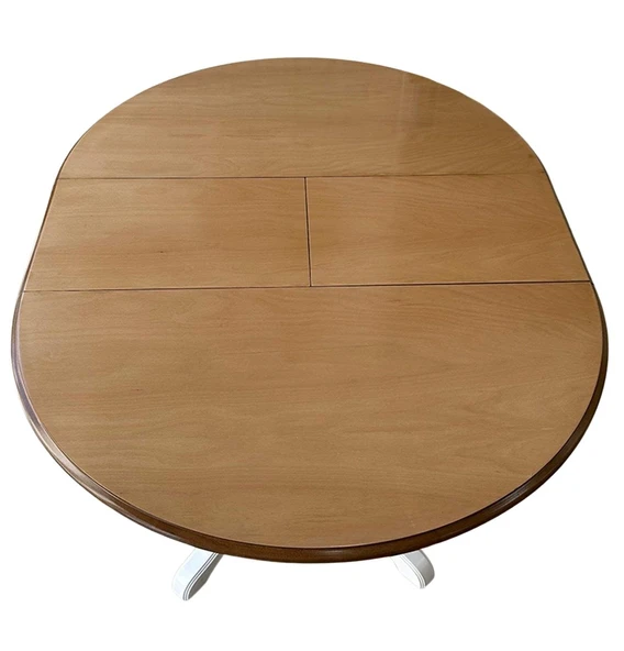 Lindon Baba Ayak Yuvarlak Açılır Masa 110x110 - Resim 8