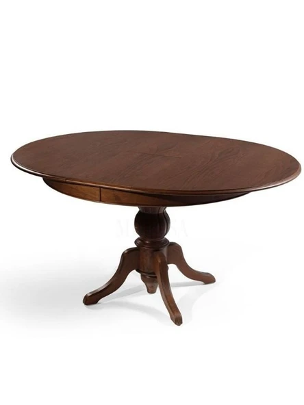 Lindon Baba Ayak Yuvarlak Açılır Masa 120x120 - Resim 2