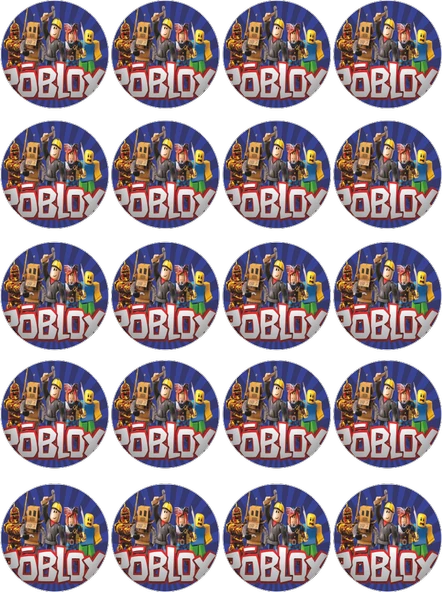 Roblox Yenilebilir Yuvarlak Kurabiye Resim Baskı ürün görseli 1