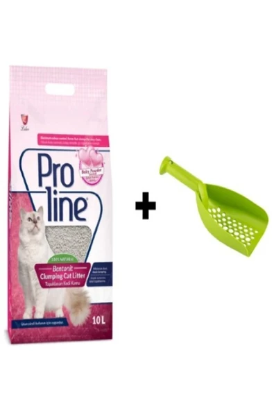 Pro Line Proline Bebek Pudralı Kedi Kumu + Kürek - 2