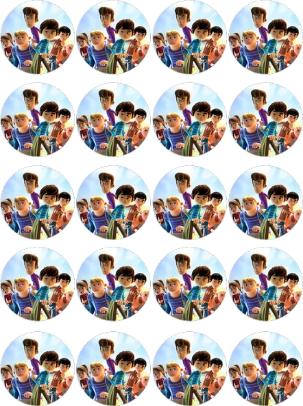 Rafadan Tayfa Yenilebilir Yuvarlak Kurabiye Resim Baskı ürün görseli