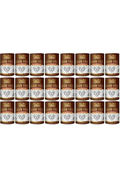 Nutri Canine Nutri Canin Geyik Etli Tahılsız Yetişkin Köpek Konservesi 400 G 24 Adet - 1