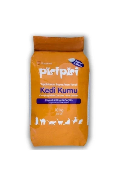 Pisipisi Neo Pet Market Pisi Pisi Sabunlu Topaklanan Bentonit Kalın Taneli Kedi Kumu 10 Kg (12 LİTRE)-1adet - 2