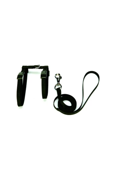Doggie Cattie Kedi Göğüs & Gezdirme Takımı Siyah 1x25-40cm
