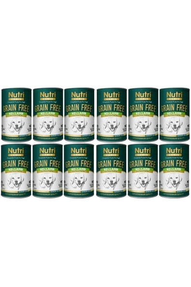Nutri Canine Nutri Canin Kuzu Etli Tahılsız Yaşlı Köpek Konservesi 400 G 12 Adet