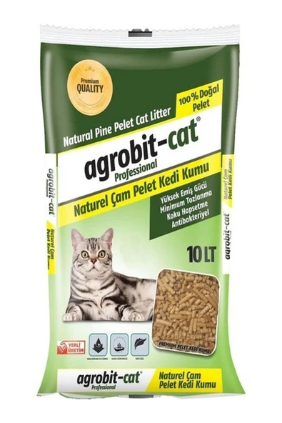 agrobit cat Agrobit Çam Pelet Kedi Kumu 10 Lt