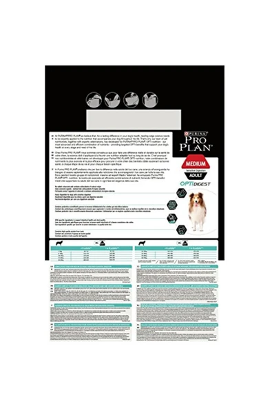 Purina Pro Plan Proplan Medium Yetişkin Adult Kuzu Etli Köpek Maması 3 Kg - 3