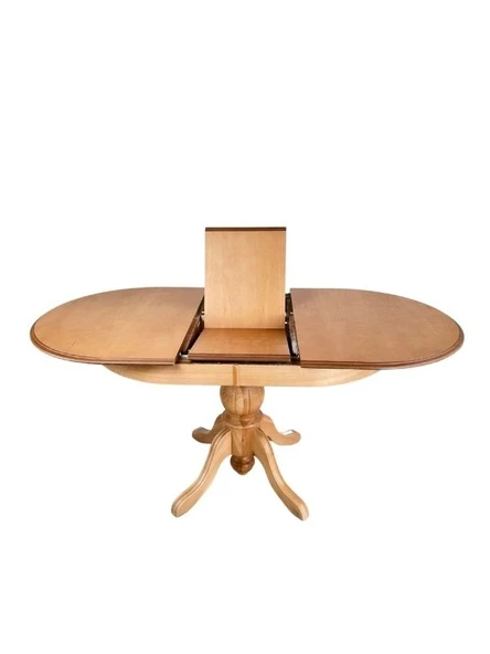 Rika Baba Ayak Oval Açılır Masa 80x120 - Resim 7