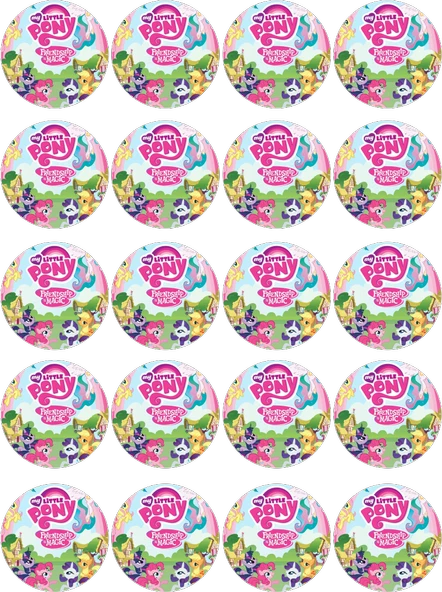 Ponny Yenilebilir Yuvarlak Kurabiye Resim Baskı ürün görseli