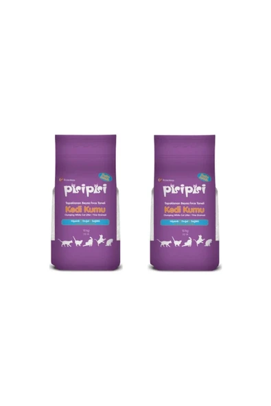 Pisipisi Pisi Pisi Kedi Kumu Pudra Kokulu Ince (10 KG,12 LİTRE) (2 Lİ AVANTAJ PAKET)