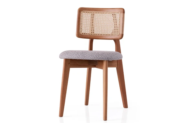 Zeus Bambu Hazeranlı Ahşap Bohem Sandalye - Resim 3