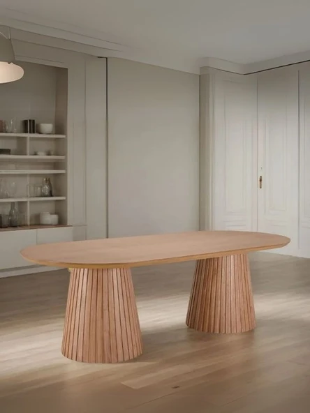 Bohenza Sabit Ahşap Yemek Masası 90x180 ürün görseli