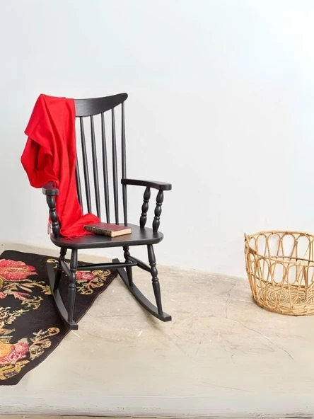 Willlow Rocker Ahşap Sallanır Sandalye ürün görseli 1