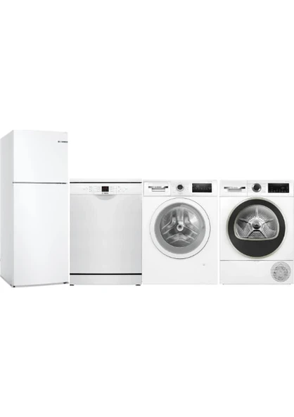 Bosch Ekonomik Beyaz Eşya Seti KDN55NWE0N, WAN24200TR, SMS26DW00T, WQA24201TR ürün görseli