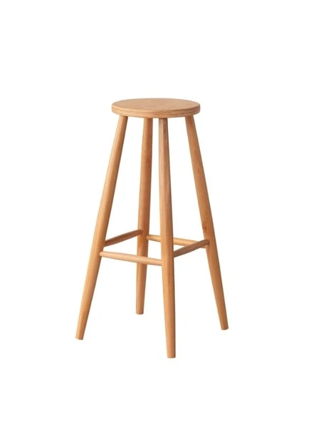 Ashbourne Ahşap Bar Taburesi - Resim 2