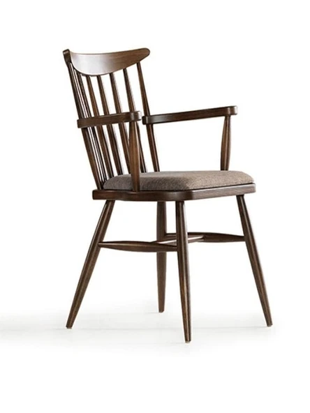 Cotswold Ahşap Kolçaklı Amerikan Retro Sandalye - Resim 5