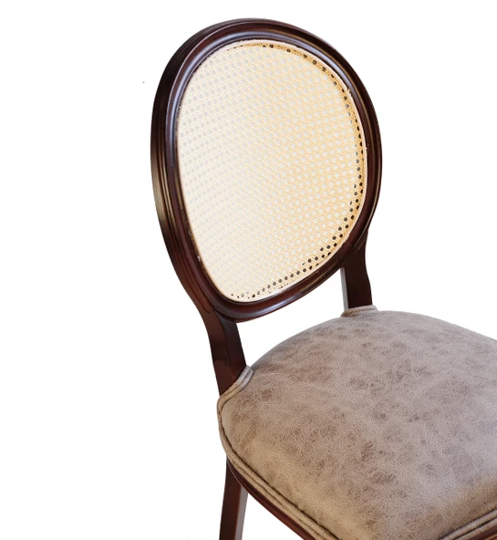 Madalyon Hazeranlı Ahşap Sandalye - Resim 7