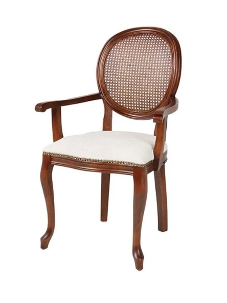 Madalyon Hazeranlı Kolçaklı Sandalye - 2