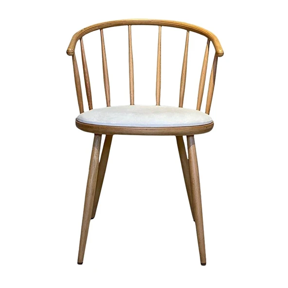 Bamboo Natural Ahşap Mutfak Sandalyesi - Resim 9