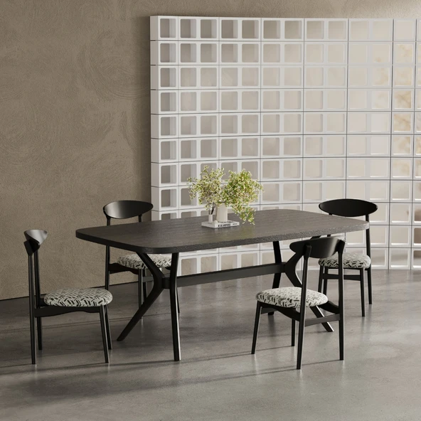 Bosco Pergel Ahşap Mutfak Masası 90x170 - Resim 4