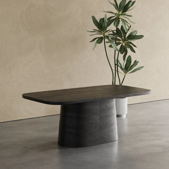 Barocco İtalyan Still Oval Ahşap Yemek Masası 100x180 - Resim 3