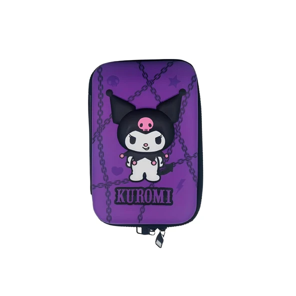 Kuromi Lisanslı Organizerli Kalem Kutusu 3328 ürün görseli 1