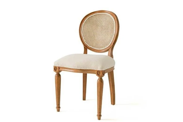 Madalyon Hazeranlı Ahşap Sandalye - Resim 4