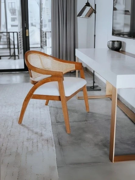 Eliza Hazeranlı Ahşap Bohem Sandalye - Resim 8