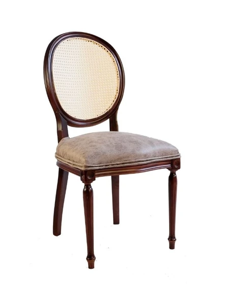 Madalyon Hazeranlı Ahşap Sandalye - Resim 4