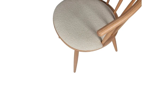 Bamboo Natural Ahşap Mutfak Sandalyesi - Resim 4