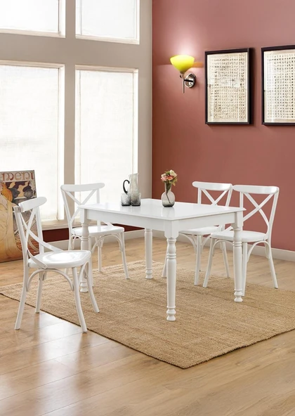 Antik Açılır Yemek Masası 80x120 ürün görseli