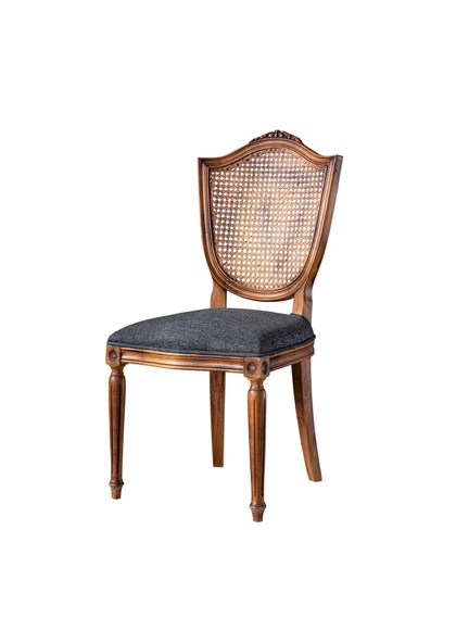 Kupa Torna Oymalı Ahşap Sandalye - Resim 3