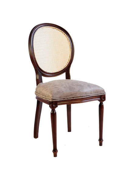 Madalyon Hazeranlı Ahşap Sandalye - Resim 5