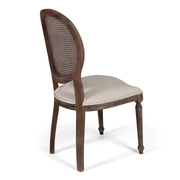 Madalyon Hazeranlı Ahşap Klasik Sandalye - Resim 2