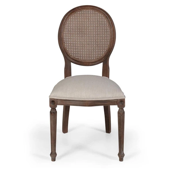 Madalyon Hazeranlı Ahşap Klasik Sandalye - Resim 6