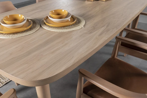 Bien Meşe Yemek Masası 100x190 - Resim 9