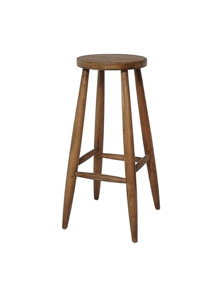 Ashbourne Ahşap Bar Taburesi - Resim 7