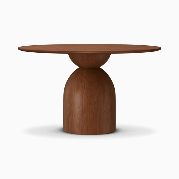 Elera İskandinav Doğal Ahşap Mutfak Masası 120x120 - Resim 10