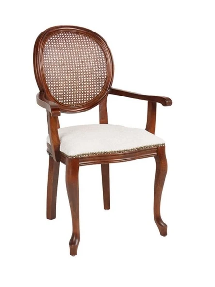 Madalyon Hazeranlı Kolçaklı Sandalye - 1