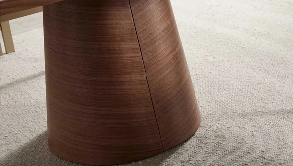 Castella İtalyan Still Oval Ahşap Yemek Masası 100x180 - 9