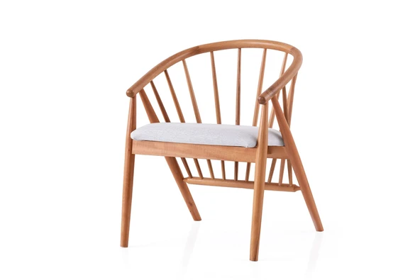 Helsa Teddy Natural Ahşap Sandalye - Resim 3