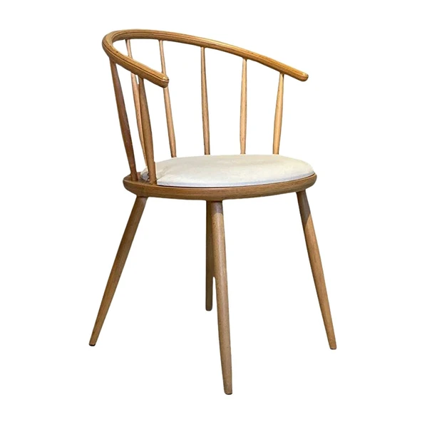 Bamboo Natural Ahşap Mutfak Sandalyesi - Resim 12