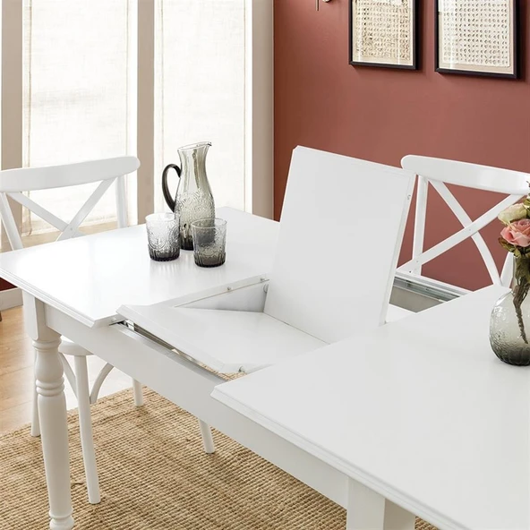 Antik Açılır Yemek Masası 80x120 - Resim 4