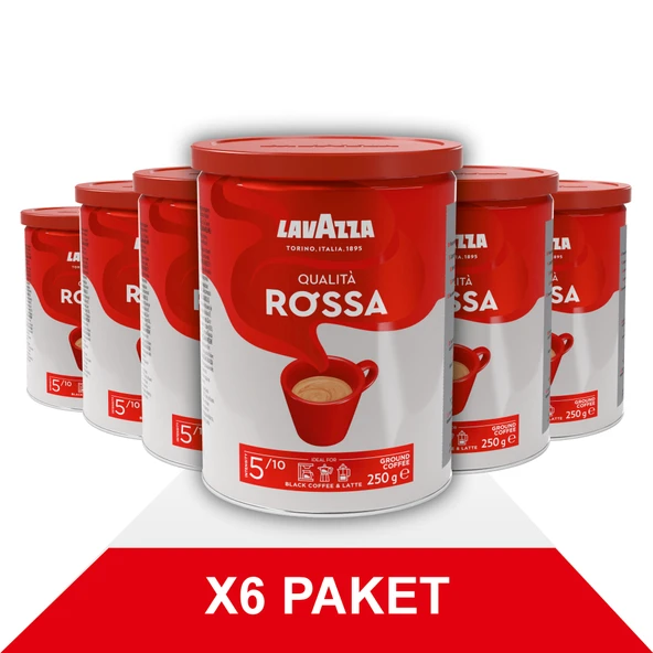 Qualità Rossa Filtre Kahve Teneke Kutu (250gr) x6