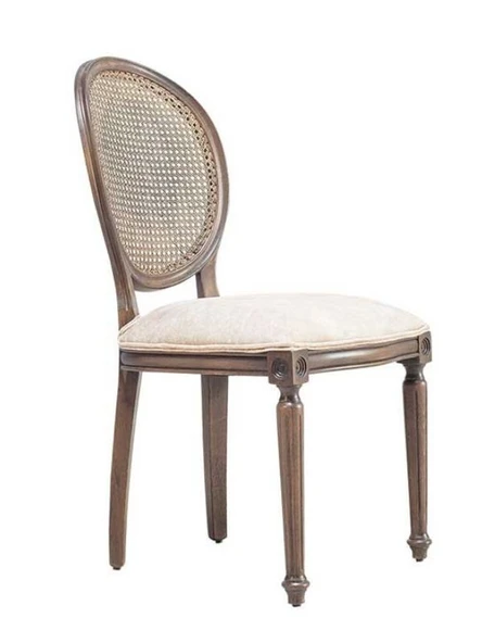 Madalyon Hazeranlı Ahşap Klasik Sandalye - Resim 8