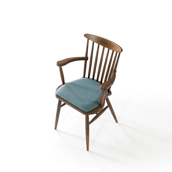 Cotswold Ahşap Kolçaklı Amerikan Retro Sandalye - Resim 3