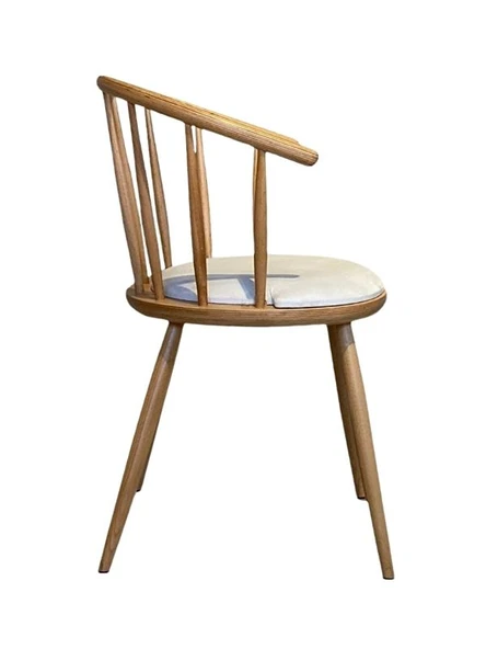 Bamboo Natural Ahşap Mutfak Sandalyesi - Resim 8