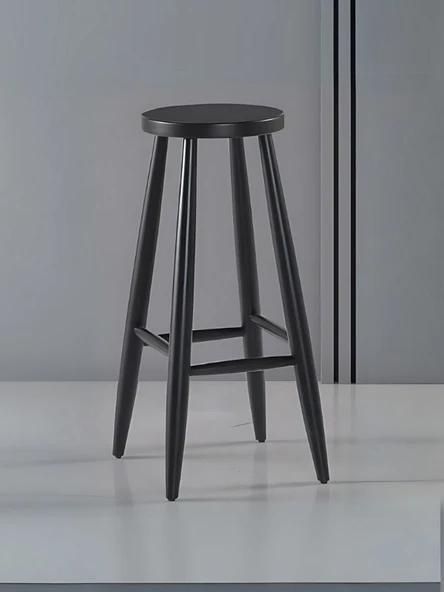 Ashbourne Ahşap Bar Taburesi - Resim 10